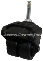 205-2XPP-10-WB  2 Inch X-Caster with brake, 5/16"x 1-1/2" Socket Stem