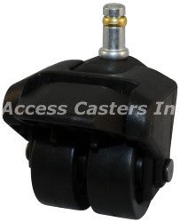 205-2XPP-41-WB  2 Inch X-Caster with brake, 7/16" x 7/8" Grip Ring Stem