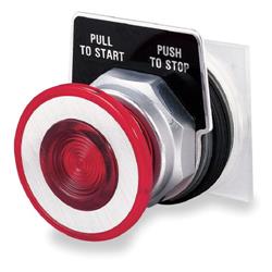 Square D, 9001-KR9P1R, Push-Pull Button, Illuminated, Red