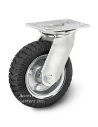 6ANPS 6" Swivel Caster No Flat Pneumatic Wheel 250 lbs