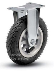 6SPNPBR 6" Rigid Caster Black Pneumatic Wheel