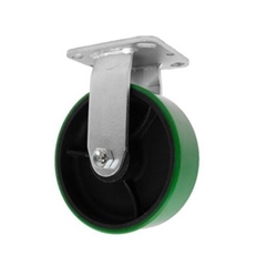 Access Casters, 6650R-01-PCI, Rigid Caster, Polyurethan on Cast Iron Wheel, 5 in. x 2 in.