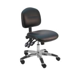 Cleanroom Chair Desk H and Aluminum Base, 17"-22" H  Three Lever Control