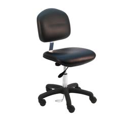 Cleanroom ESD Chair Desk H and Nylon Base, 17"-22" H  Single Lever Control