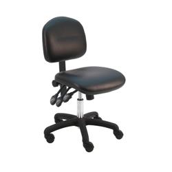 Cleanroom Chair Desk H and Nylon Base, 17"-22" H  Three Lever Control