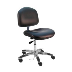 Cleanroom ESD Wide Chair Desk H and Aluminum Base, 17"-22" H  Single Lever Control