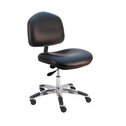 Cleanroom Wide Chair Desk H and Aluminum Base, 18"-23" H  Single Lever Control
