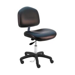 Cleanroom ESD Wide Chair Desk H and Nylon Base, 17"-22" H  Single Lever Control