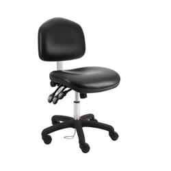 Cleanroom ESD Wide Chair Desk H and Nylon Base, 18"-23" H  Three Lever Control
