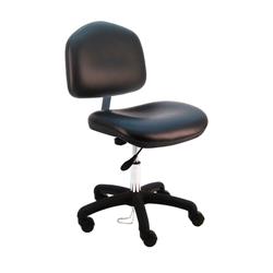 Vinyl ESD Wide Chair Desk H and Nylon Base, 18"-23" H  Single Lever Control