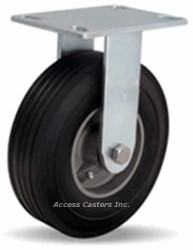 R-8208-SU  Hamilton 8" Cush-N-Flex Rigid Plate Caster, Super Flex Wheel