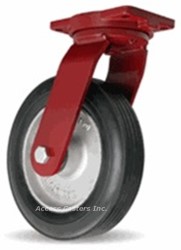 S-8012-SU  Hamilton 12" Cush-N-Flex Swivel Plate Caster, Super Flex Wheel